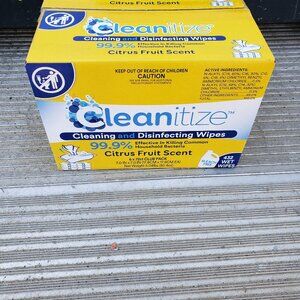 Cleanitize Sanitizing Wipes TWO CaseS / 6 Packs 72 Count Each 432 Total PER CASE